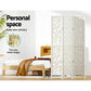 3 Panel Room Divider Screen 122x170cm - White