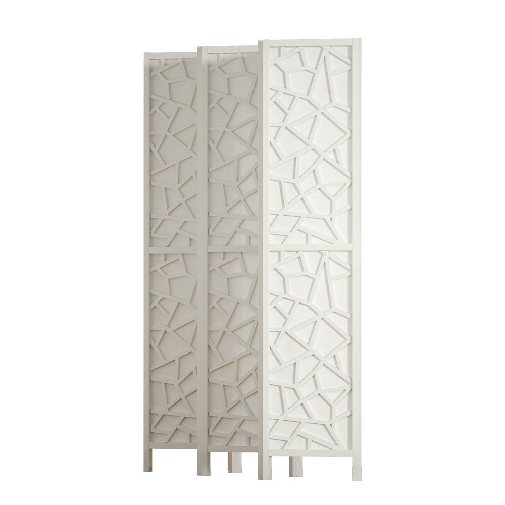 6 Panel Room Divider Screen 244x170cm - White