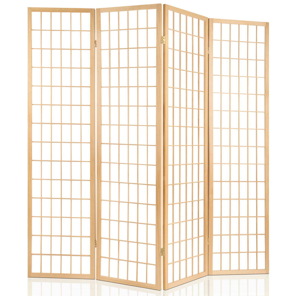 6 Panel Room Divider Screen 261x179cm - Natural