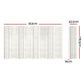 8 Panel Room Divider Screen 353x179cm - White