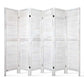 6 Panel Room Divider Screen 245x170cm - White