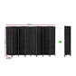 8 Panel Room Divider Screen 326x170cm Woven - Black