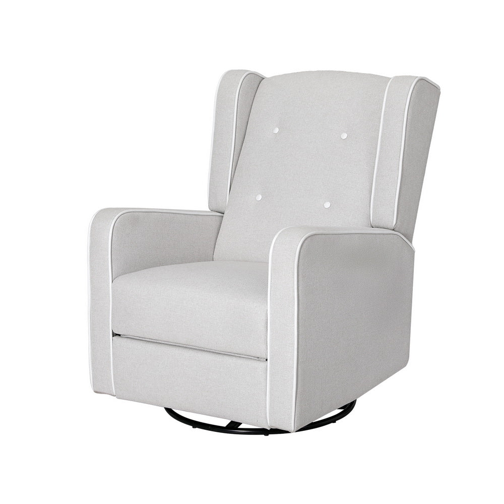 Stheno Recliner Armchair 360° Swivel - Grey