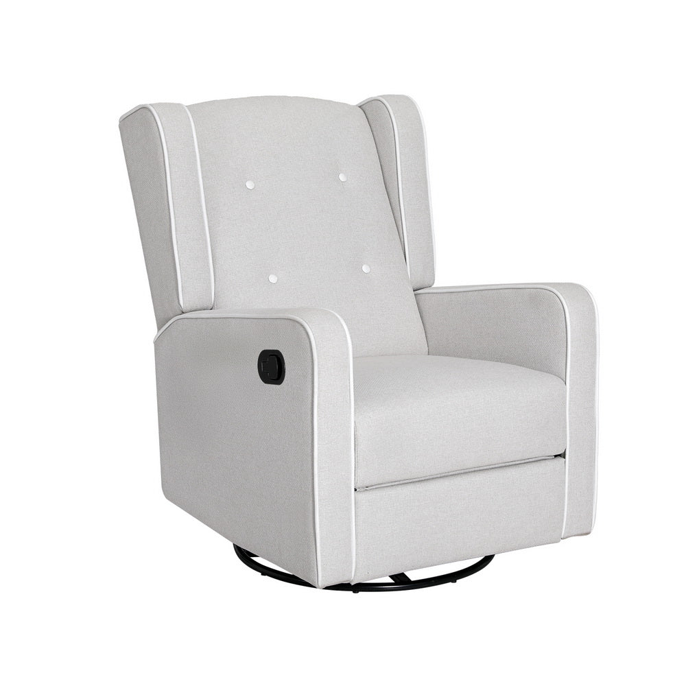 Stheno Recliner Armchair 360° Swivel - Grey