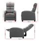 Calypso Luxury Recliner Chair Lounge Armchair Fabric Cover - Grey