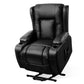 Brigid Electric Recliner Chair Lift Heated Massage Chair Lounge Leather - Black