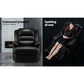Nixie Recliner Chair Armchair Luxury Single Lounge Couch Leather - Black