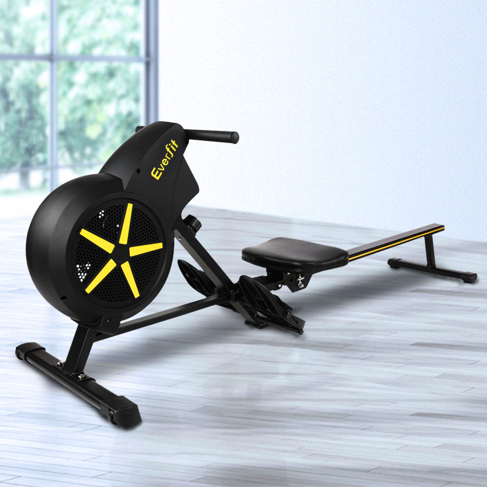 Cyclone 2 Rowing Machine Rowing Exercise Machine Rower Resistance Fitness Home Gym Cardio Air ...