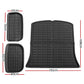 3 Pieces Car Rear Front Cargo Trunk Toolbox Luggage Rubber Mats for Tesla Model Y