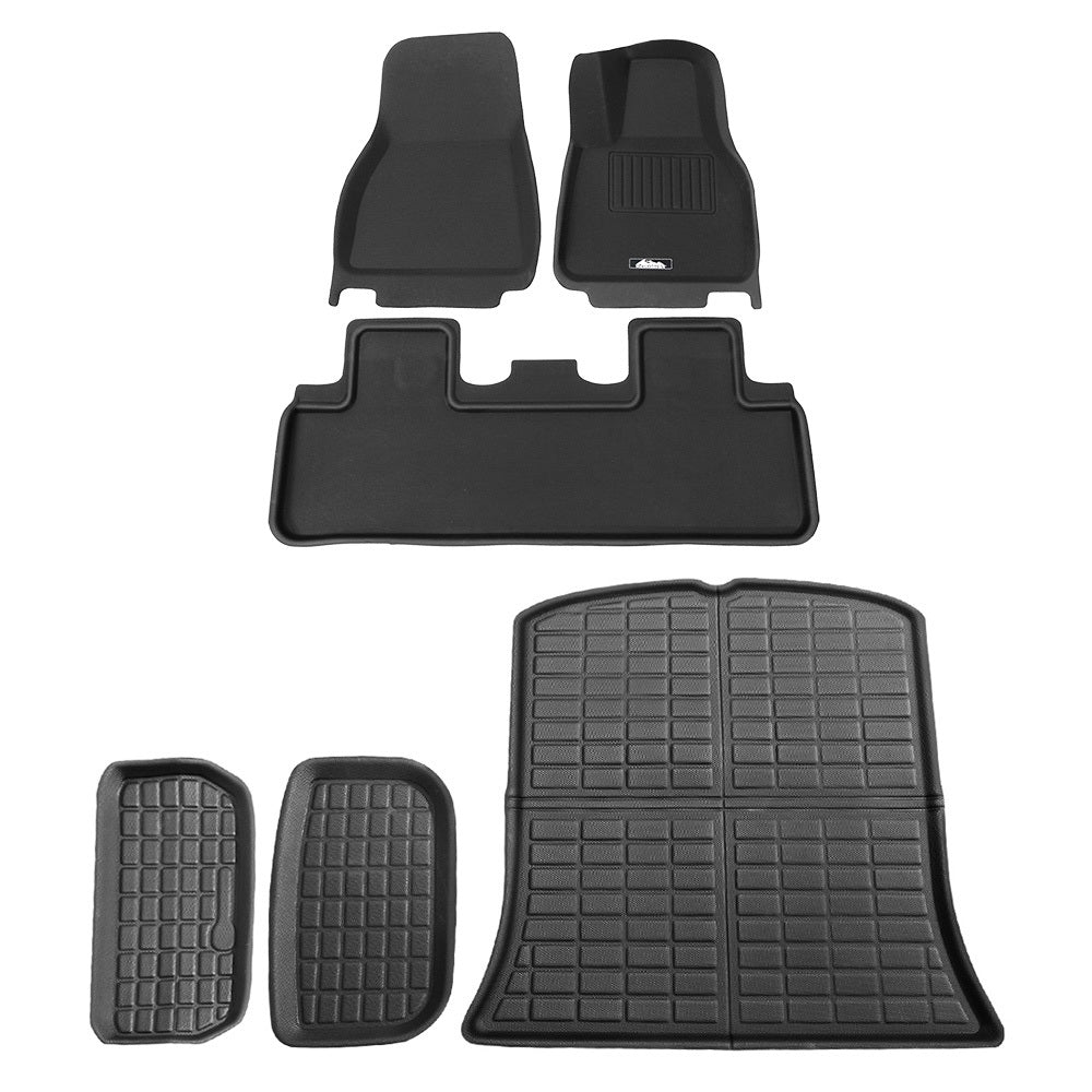 Car Rubber Floor Trunk Toolbox Cargo Mats for Tesla Model Y