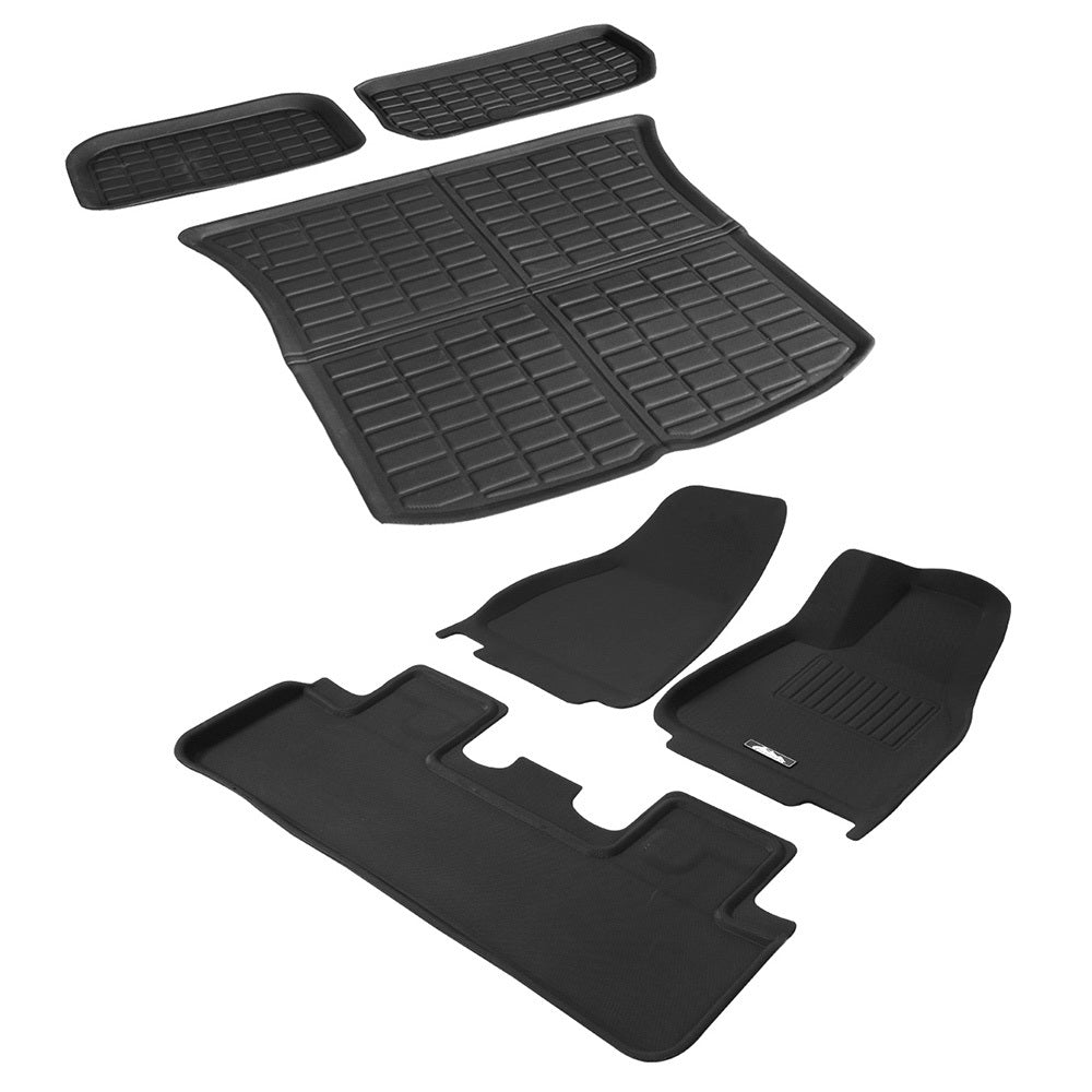 Car Rubber Floor Trunk Toolbox Cargo Mats for Tesla Model Y