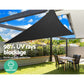 Sun Shade Sail Cloth Shadecloth Outdoor Canopy Triangle 280gsm 5x5x5m