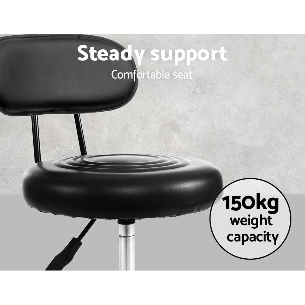 Salon Stool Swivel Chair Backrest