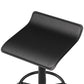 Salon Stool Square Swivel Chair Black