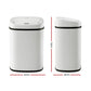 82L Motion Sensor Bin Rubbish Automatic - White