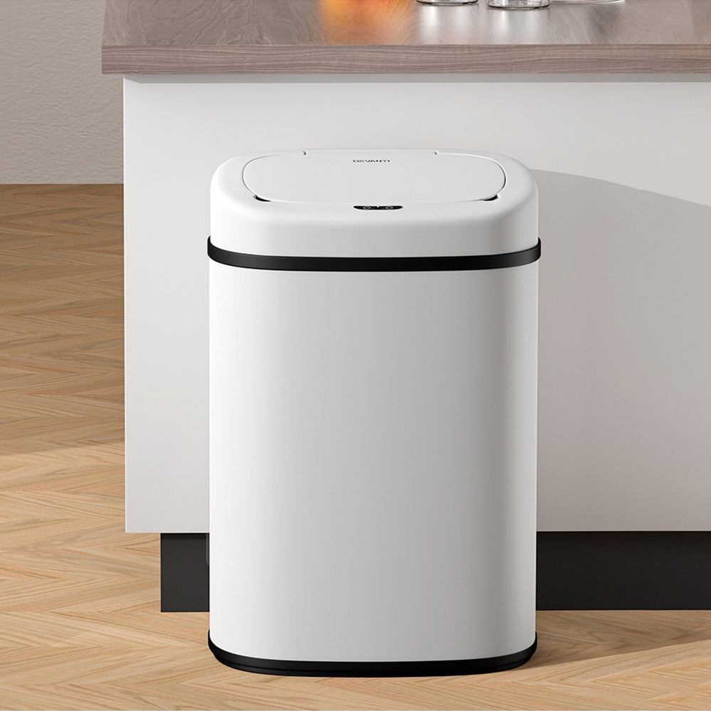 82L Motion Sensor Bin Rubbish Automatic - White