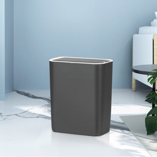 Motion Sensor Bin Automatic Rubbish Bins Waste Trash Can Ash Black 9L