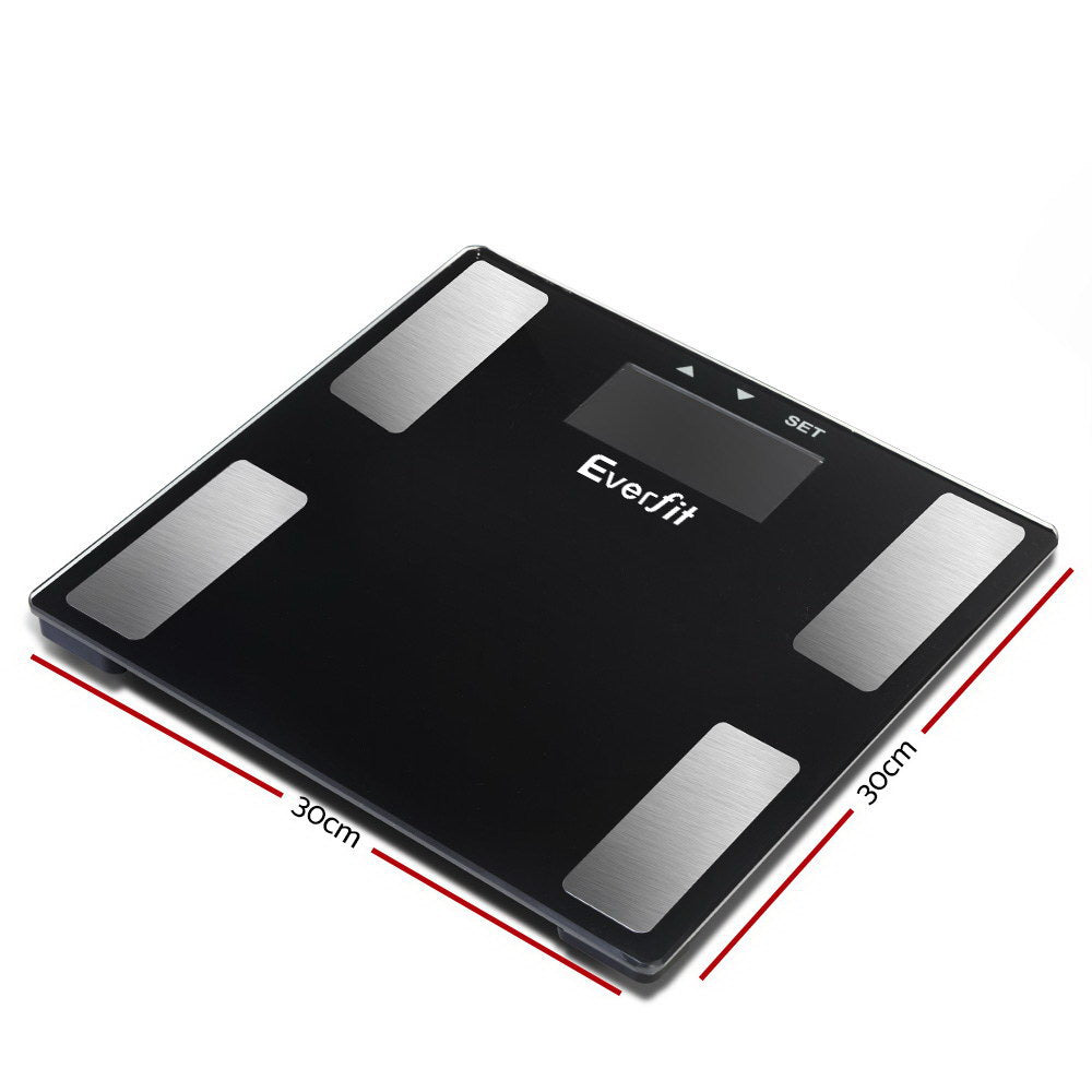 Everfit Body Fat Bathroom Scale Weighing BMI Monitor Gym 180kg