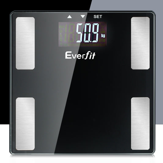 Everfit Body Fat Bathroom Scale Weighing BMI Monitor Gym 180kg