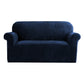 Velvet Sofa Cover Plush Couch Cover Lounge Slipcover 2-Seater Sapphire