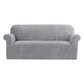 Velvet Sofa Cover Plush Couch Cover Lounge Slipcover 3-Seater Grey