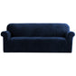 Velvet Sofa Cover Plush Couch Cover Lounge Slipcover 4-Seater Sapphire