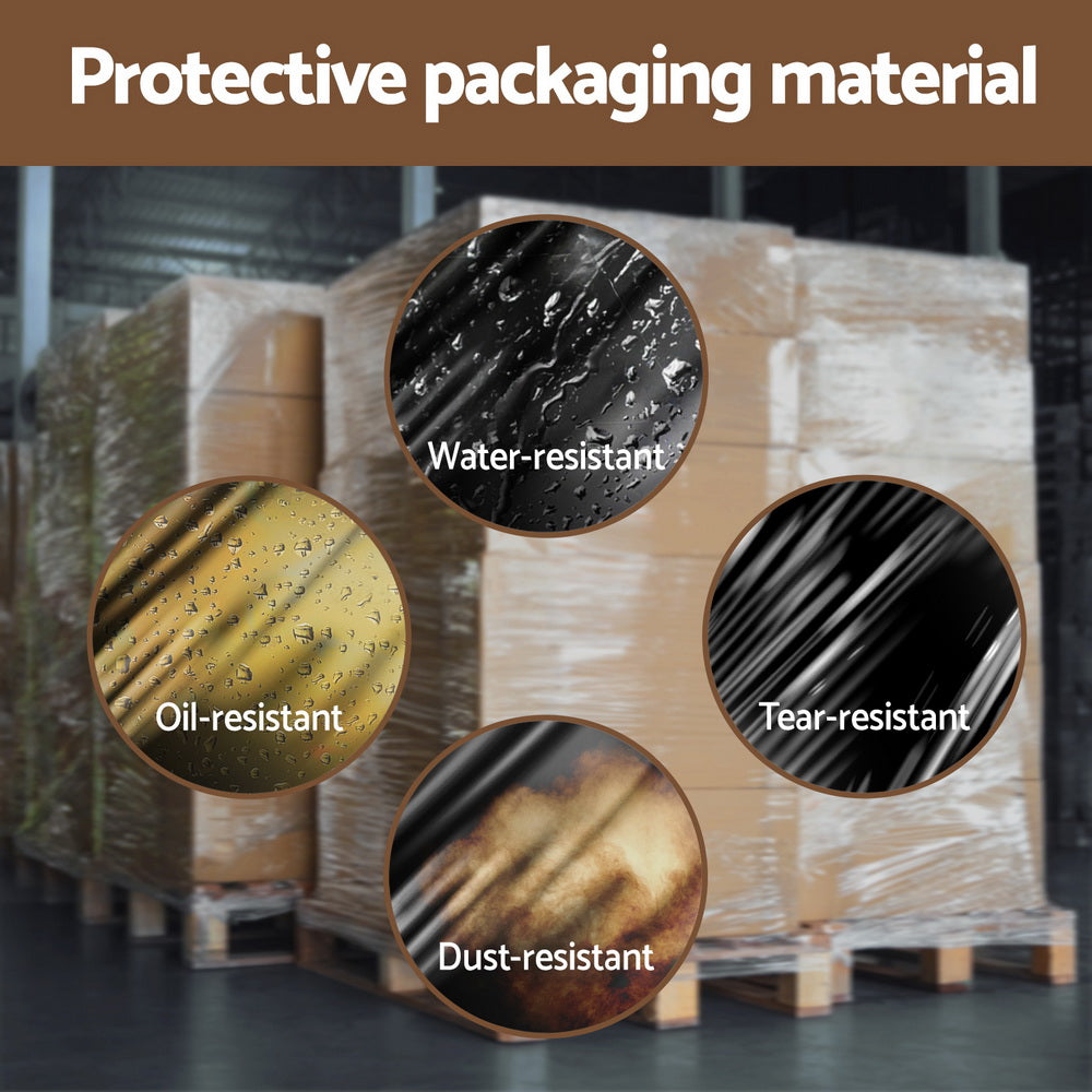 400Mx50cm Stretch Film 2Pcs Shrink Wrap Rolls Package Material Home Warehouse