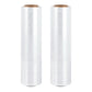 500mm x 400m Stretch Film Pallet Shrink Wrap 2 Rolls Package Use Plastic - Clear