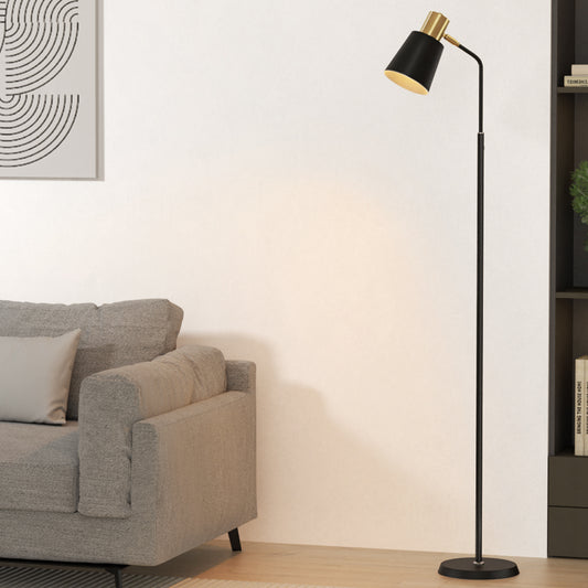 Floor Lamp LED Light Stand Modern Home Living Room Office Reading Black