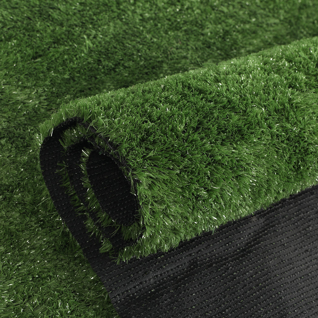 20sqm Artificial Grass 17mm Lawn Flooring Synthetic Turf Plastic Outdoor Plant Lawn - Green