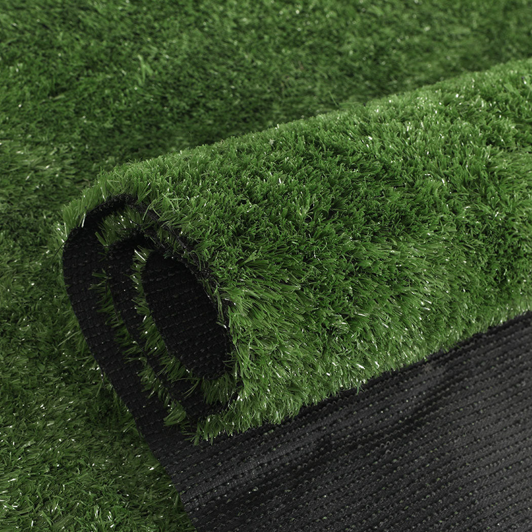 60sqm Artificial Grass 17mm Lawn Flooring Outdoor Synthetic Turf Plastic Plant Lawn - Olive Green