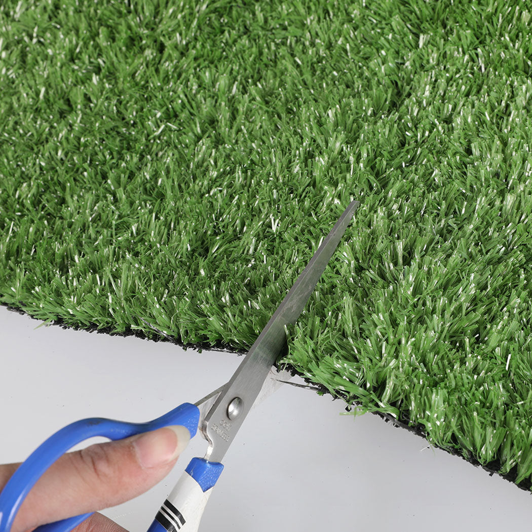 60sqm Artificial Grass 17mm Lawn Flooring Outdoor Synthetic Turf Plastic Plant Lawn - Olive Green