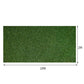 80sqm Artificial Grass 17mm Lawn Flooring Outdoor Synthetic Turf Plastic Plant Lawn - Olive Green