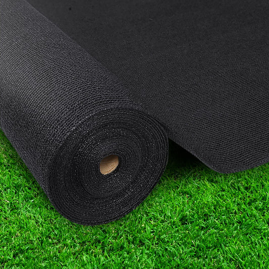 50% UV Sun Shade Cloth Shade Cloth Sail Roll Mesh Garden Outdoor 1.83x50m Black