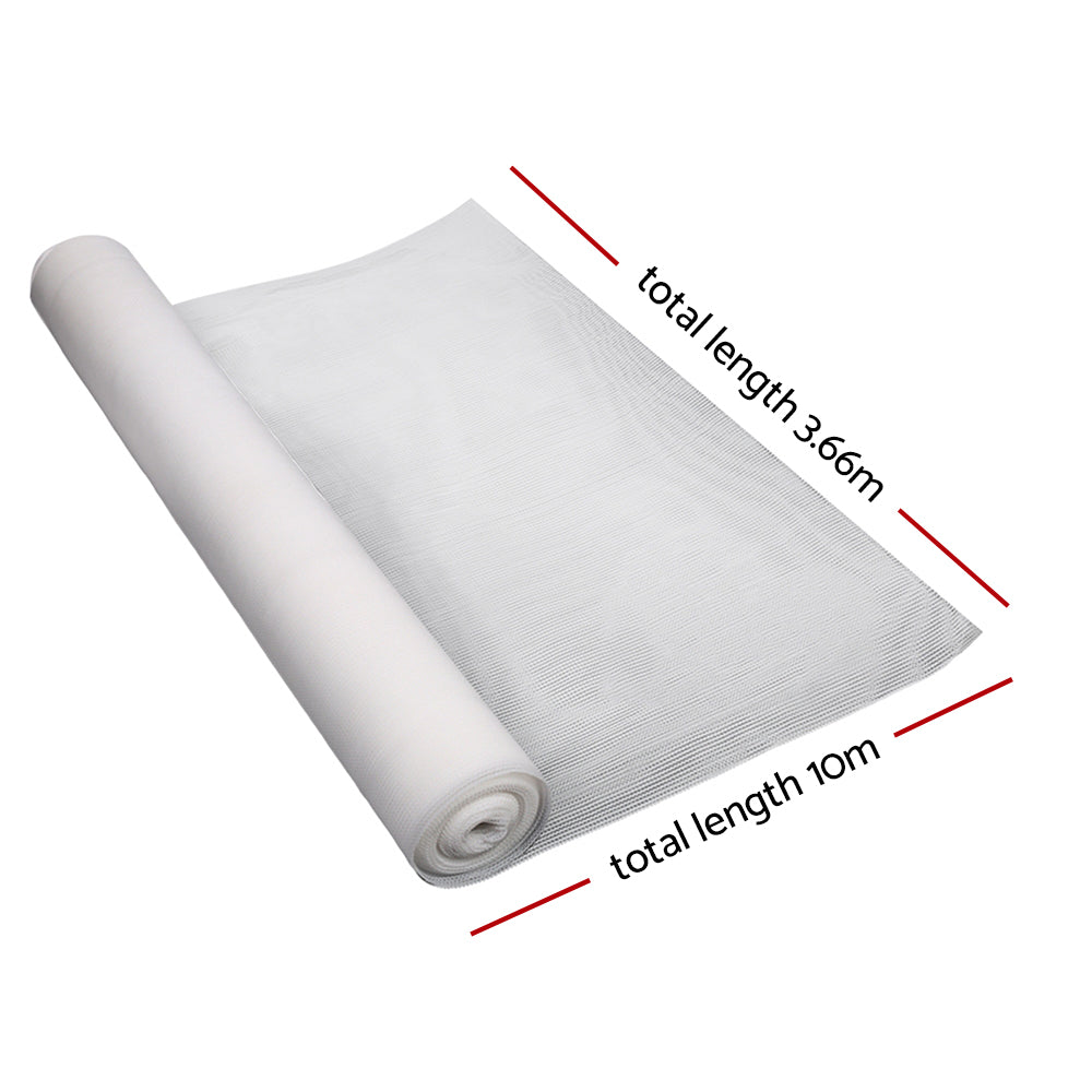 50% Shade Cloth 3.66x10m Shade cloth Wide Heavy Duty White