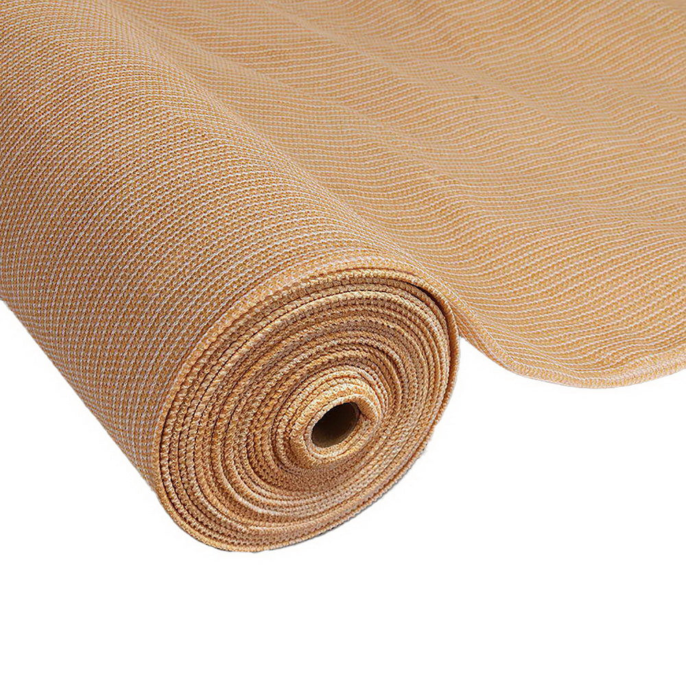 Instahut 90% Shade Cloth 3.66x20m Shade cloth Sail Heavy Duty Beige