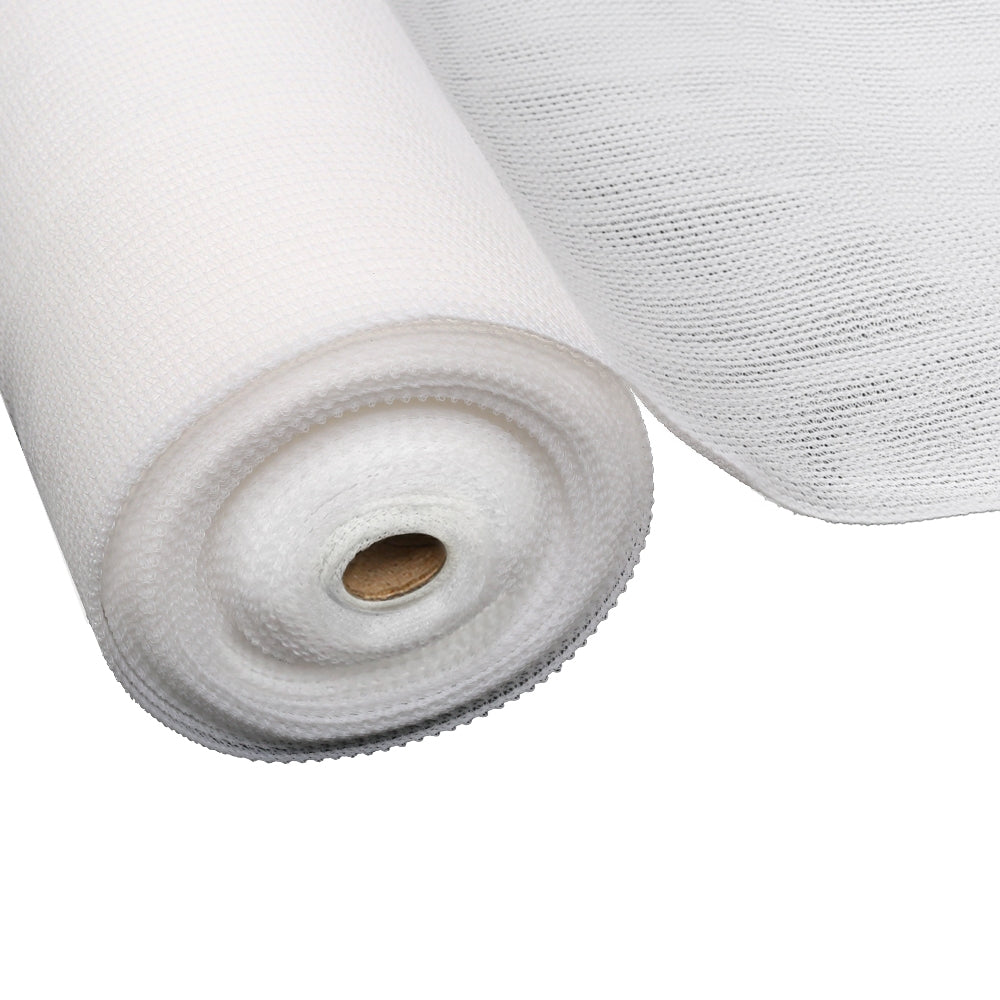 Instahut 50% Shade Cloth 3.66x30m Shade cloth Wide Heavy Duty White