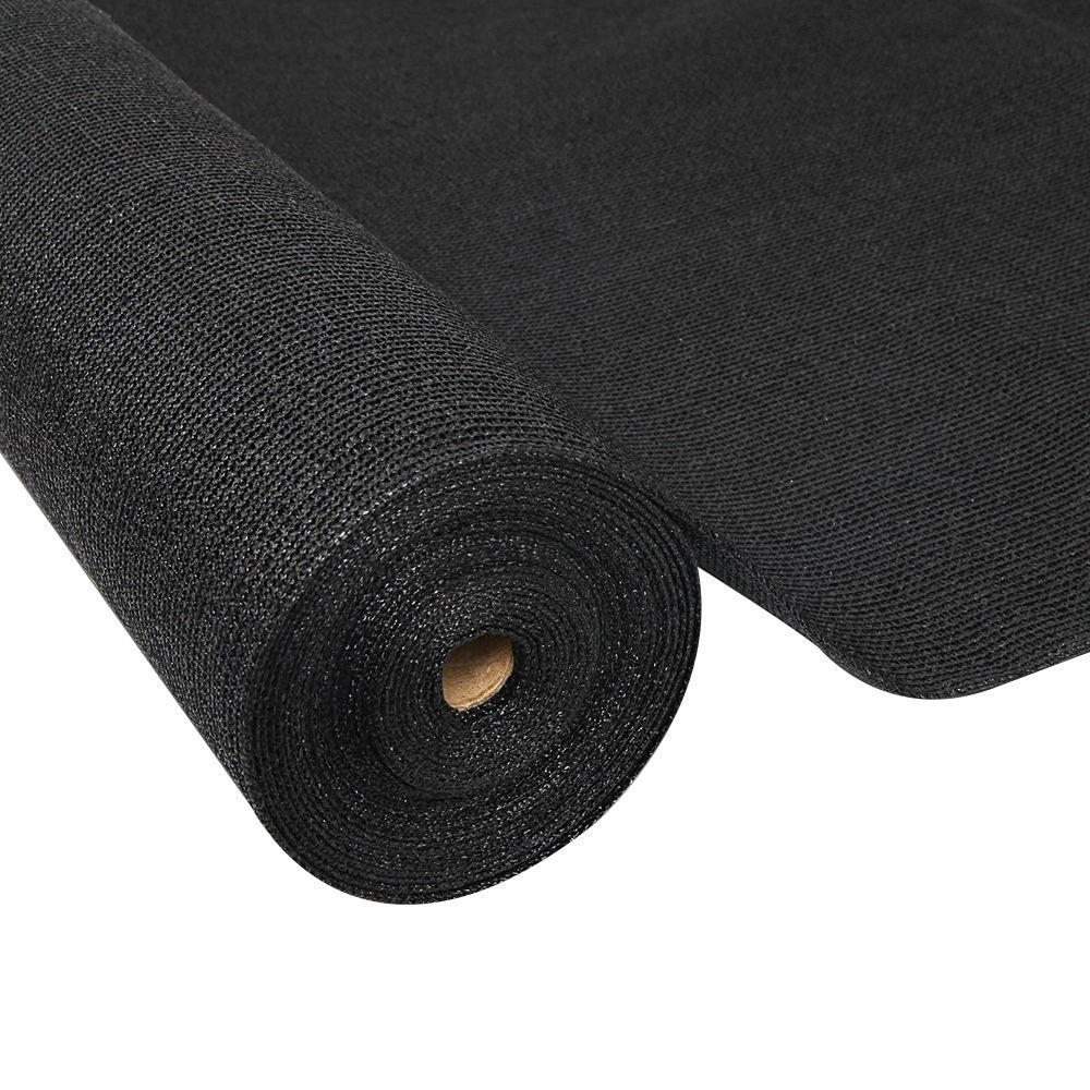 Instahut 90% Shade Cloth 3.66x30m Shade cloth Sail Heavy Duty Black