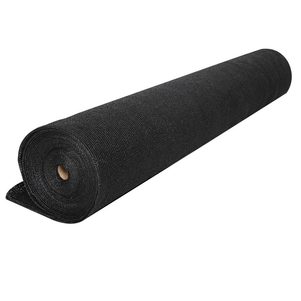 Instahut 90% Shade Cloth 3.66x30m Shade cloth Sail Heavy Duty Black