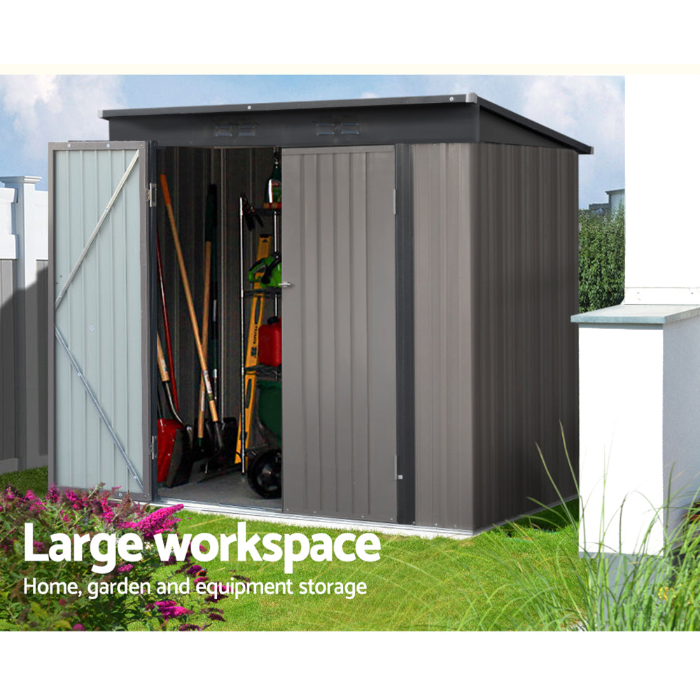 Garden Shed Sheds Outdoor Storage 1.95x1.31M Steel Workshop House Tool