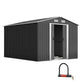 Garden Shed 2.6x3.9M w/Metal Base Sheds Outdoor Storage Workshop Tool Shelter Sliding Door