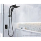 Shower Mixer Tap Wall Bath Taps Brass Hot Cold Basin Bathroom Black