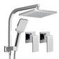 8'' Rain Shower Head Set Handheld Round High Pressure wins Tap Chrome