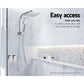 Shower Twins Tap Wall Bath Taps Brass Hot Cold Basin Bathroom Chrome