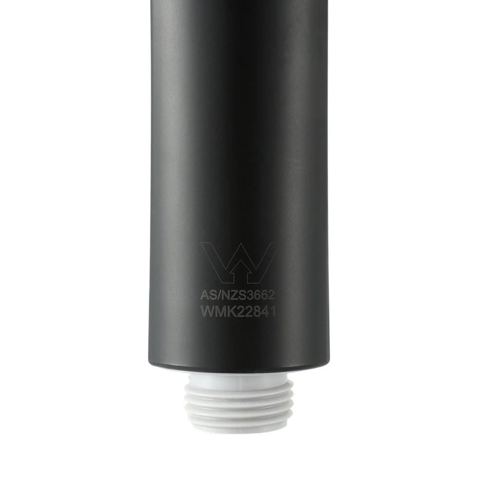 Handheld Shower Head 4.5" High Pressure 5 Modes Powerful Round - Black