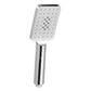 Handheld Shower Head 3.1'' High Pressure 3 Spray Modes Square - Chrome