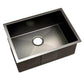Kitchen Sink 60X45CM Stainless Steel Basin Single Bowl Laundry Black