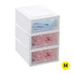 3 Drawers Storage Drawers Set Cabinet Tools Organiser Box Chest Drawer Plastic Stackable Medium