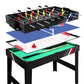 4ft 4-In-1 Soccer Table Tennis Ice Hockey Pool Game Football Foosball Kids Adult