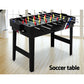 4ft 4-In-1 Soccer Table Tennis Ice Hockey Pool Game Football Foosball Kids Adult